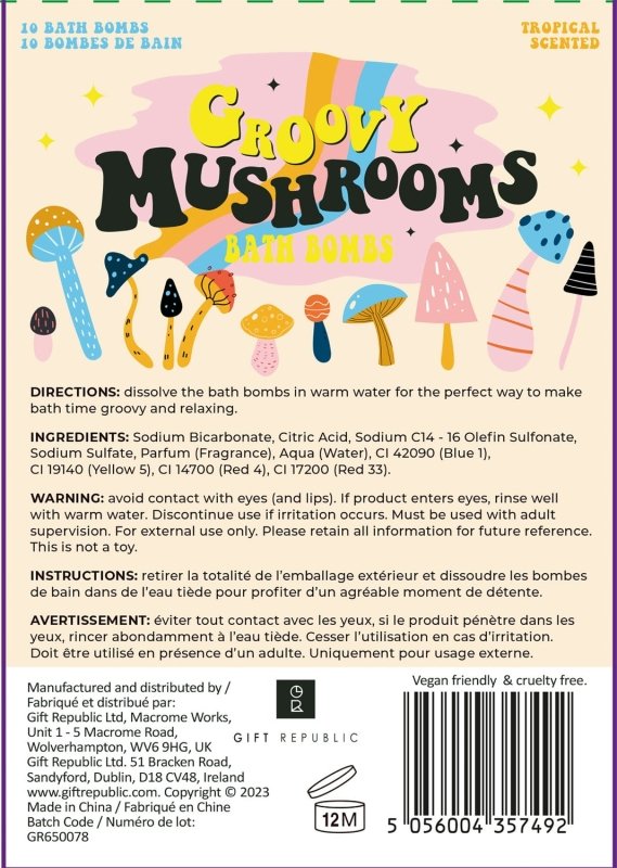 Sprudelnde Badebomben Groovy Mushrooms | Groovy Mushrooms Bath Bombs 🍄