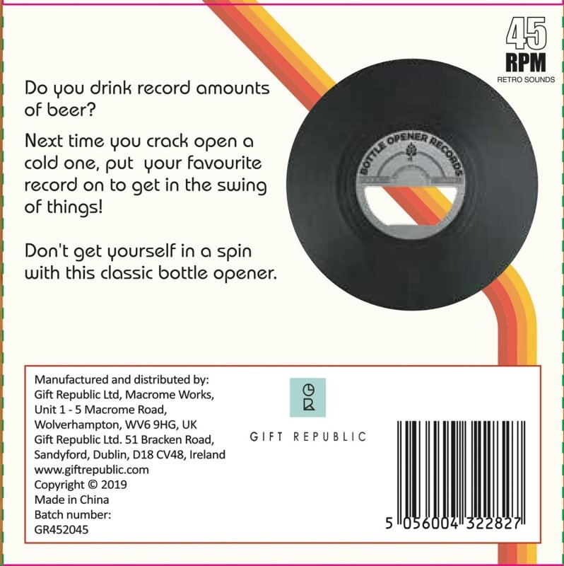 Vinyl Flaschenöffner | Vinyl Bottle Opener