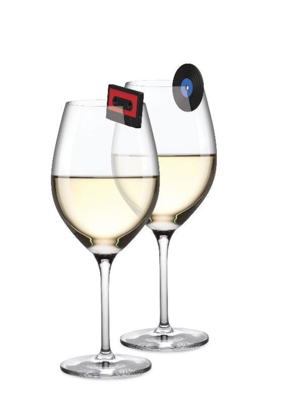 Vinyl und Kassetten Glasmarker 6er Set