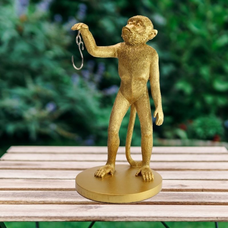 Winkee - Bananenhalter Affe | Moderne Obst-Aufbewahrung Gold