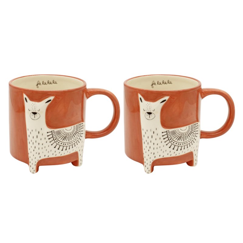 Winkee - Cute Animal Tassen | Niedliche Tiertassen 2er Set Lama