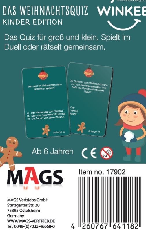Winkee - Das Weihnachtsquiz - Kinder Edition