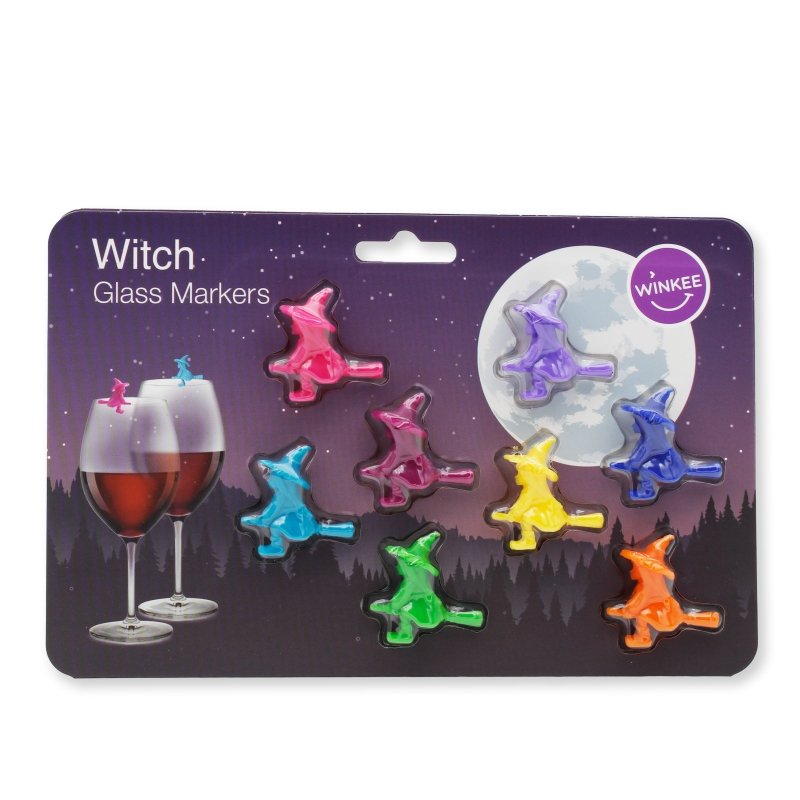 Winkee Hexen Glasmarker – Magisches 8er Set