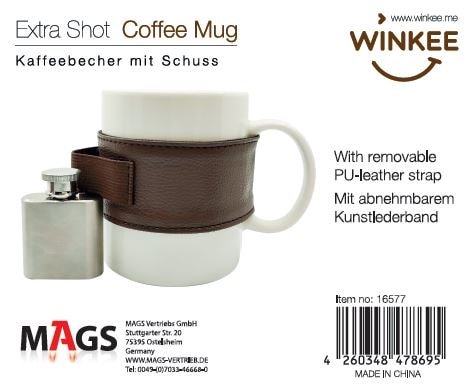 Winkee - Kaffee mit Schuss - Kaffeebecher