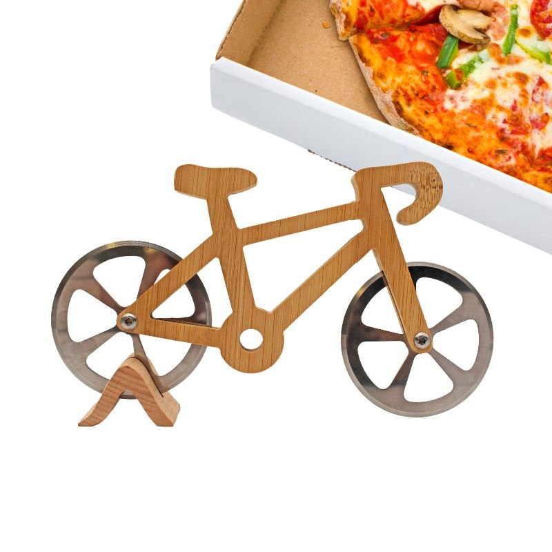 Winkee - Pizzaschneider als Fahrrad aus Holz