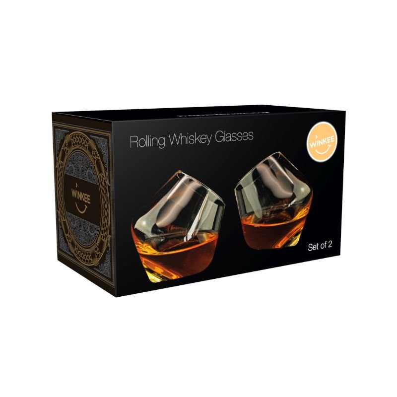 Winkee - Rollende Whiskeygläser 2er Set