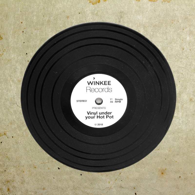Winkee - Schallplatten Topfuntersetzer