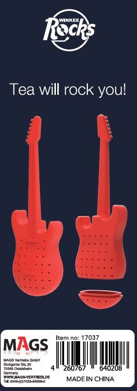 Winkee - Tea Hero Gitarren Teeei | Silikon Teesieb in Gitarrenform