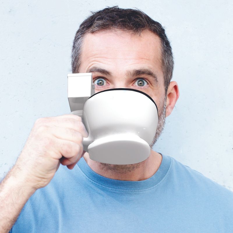 Winkee - Toiletten Becher - Toiletten Kaffeetasse - 350ml