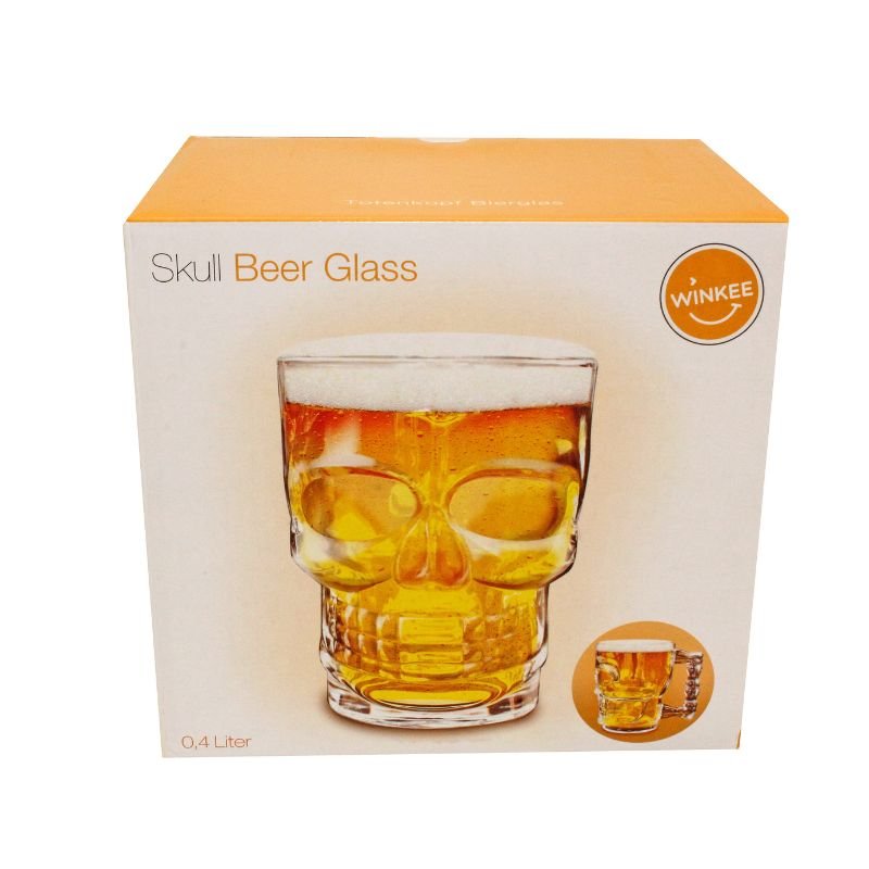 Winkee - Totenkopf Bierglas - 0,4 Liter