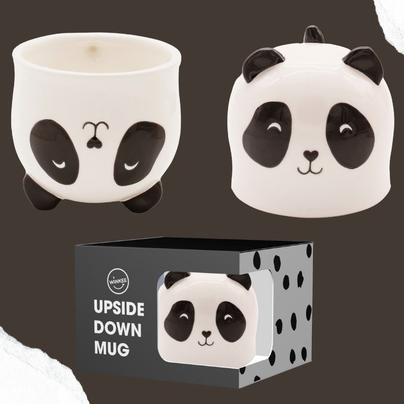 Winkee - Upside Down Kaffeebecher - Kaffeetasse - Panda