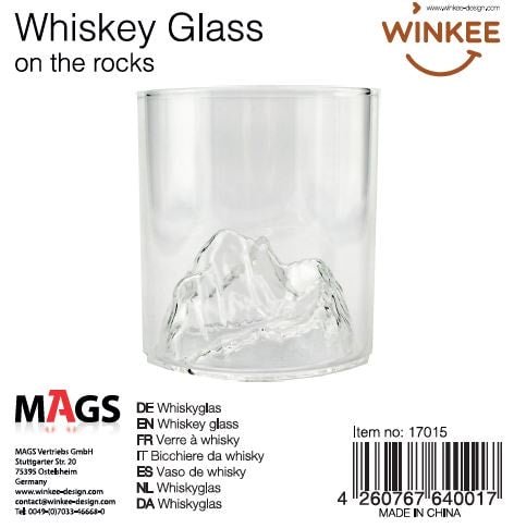 Winkee - Whiskey on the Rocks Glas | Elegantes Whiskyglas für Kenner