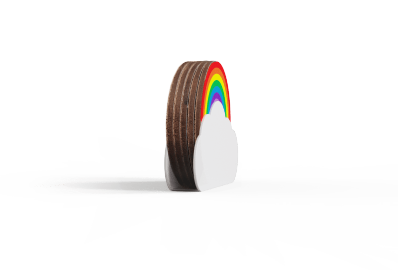Regenbogen Untersetzer | Rainbow Coasters