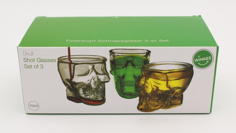 Totenkopf Schnapsgläser - 4-er Set